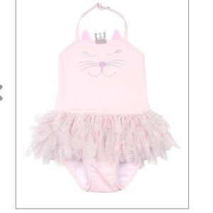 KATE MACK Girls' Princess Party Skirted pink Swimsuit